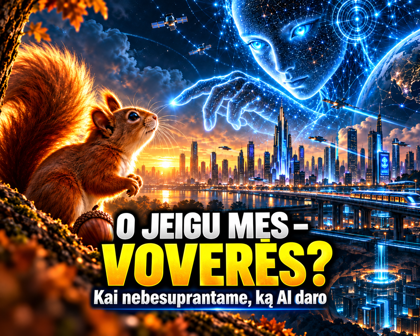 O jeigu mes – voverės? Kai nebesuprantame, ką AI daro